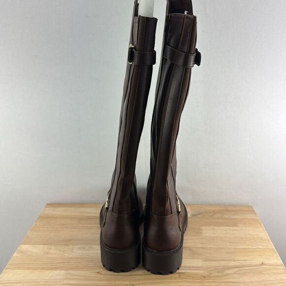 GBG Los Angeles Silene Regular Calf Heeled Riding Boot- Dark Brown- Size 9M- NIB - Picture 3 of 10